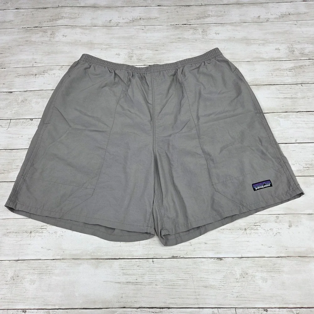 Patagonia Baggies Shorts Mens Large Gray Nylon Mesh Lined Outdoor